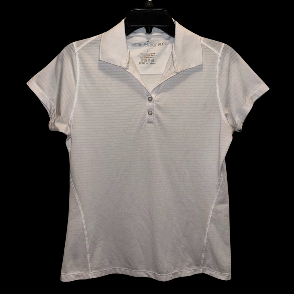 Women’s White Shirt Short Sleeve Collar Buttoned Lightweight